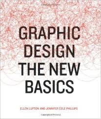 Image is of the cover of Graphic Design: The New Basics, which features the title centered in black text, with a swirling pattern of red lines covering the top two-thirds of the image.