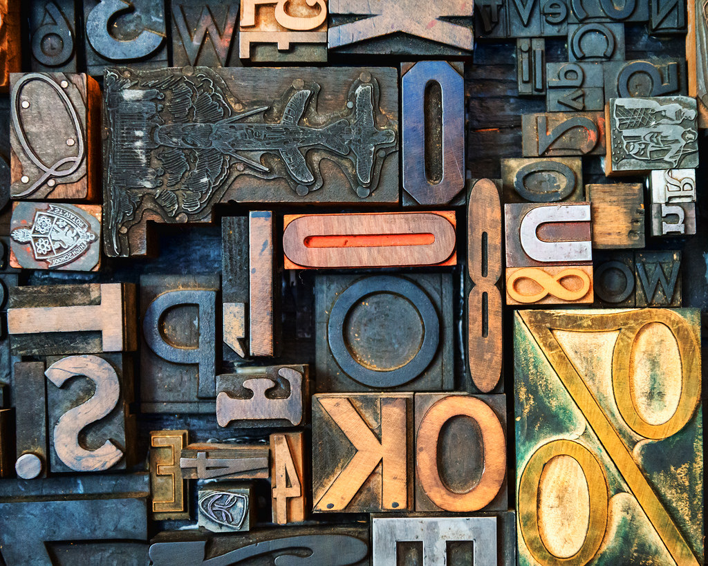 Image showing a collection of movable type pieces