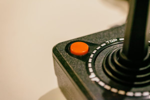 Image showing a vintage game joystick