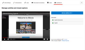 Editing Closed Captioning in YouTube