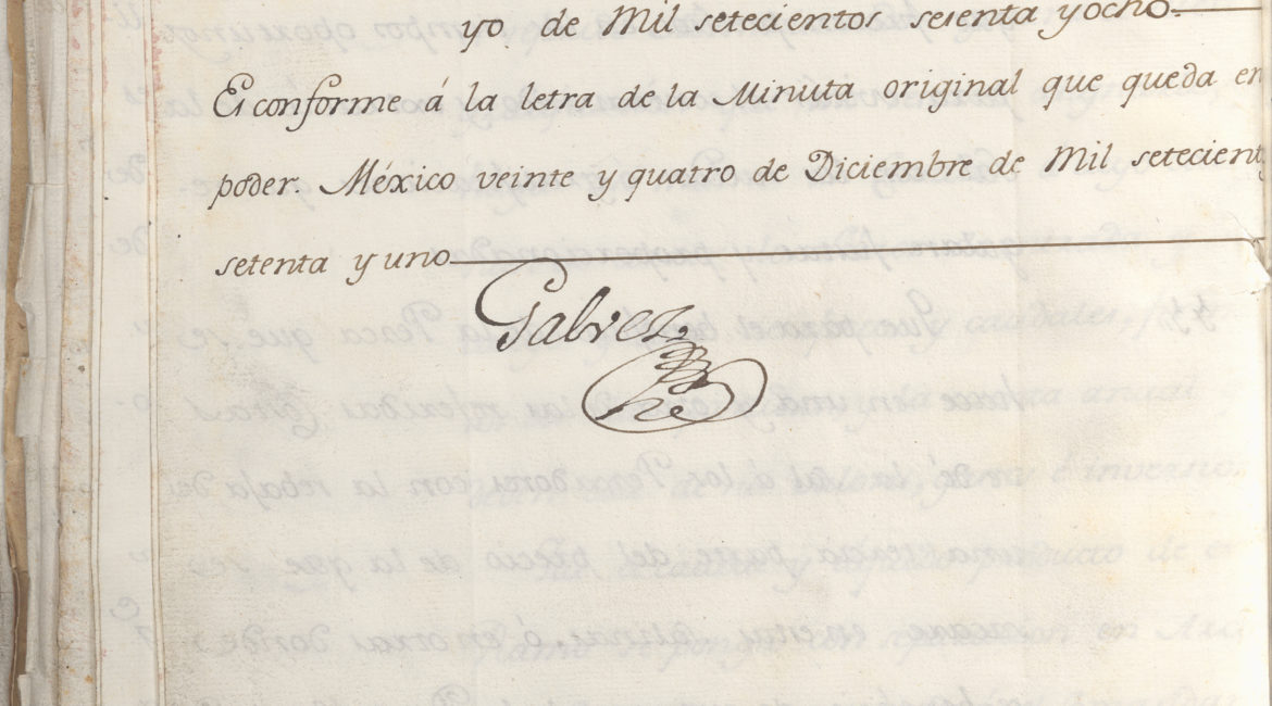 Jose de Galvez Inspection Document